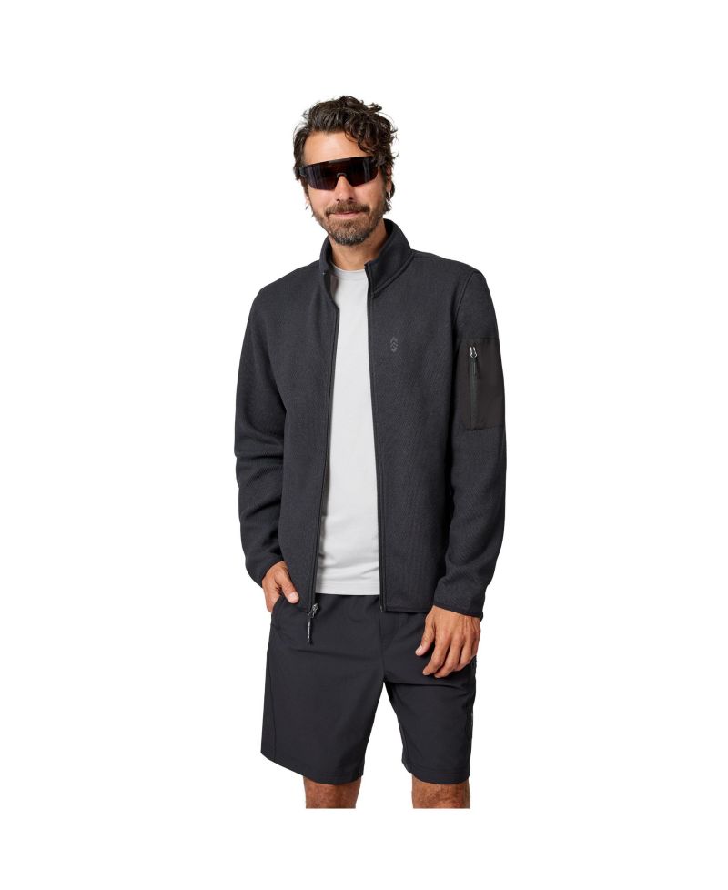 Men's Cliffside Pique Fleece Lightweight Stand Collar Jacket