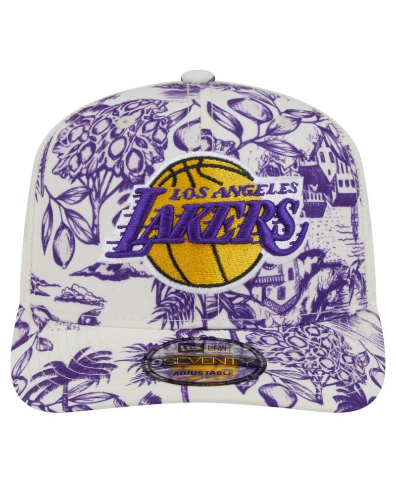 Men's White Los Angeles Lakers Lemon Tree 9SEVENTY Adjustable Hat