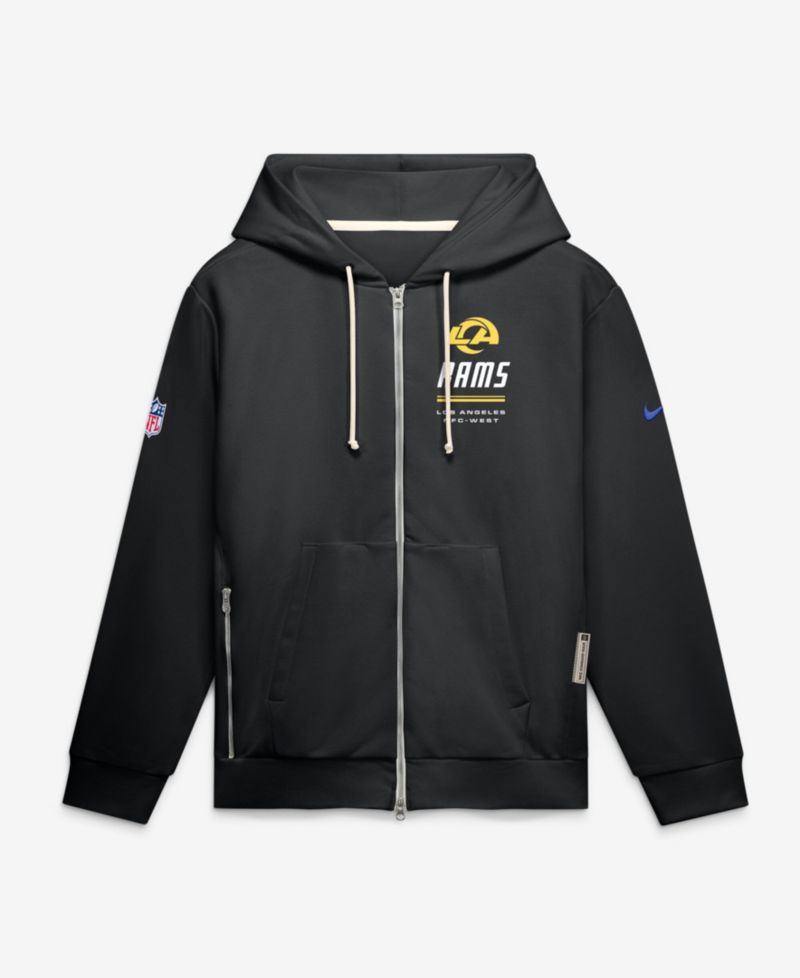 Men's Los Angeles Rams Standard Issue Quarterback Scramble Full-Zip Loose-Fit Hoodie