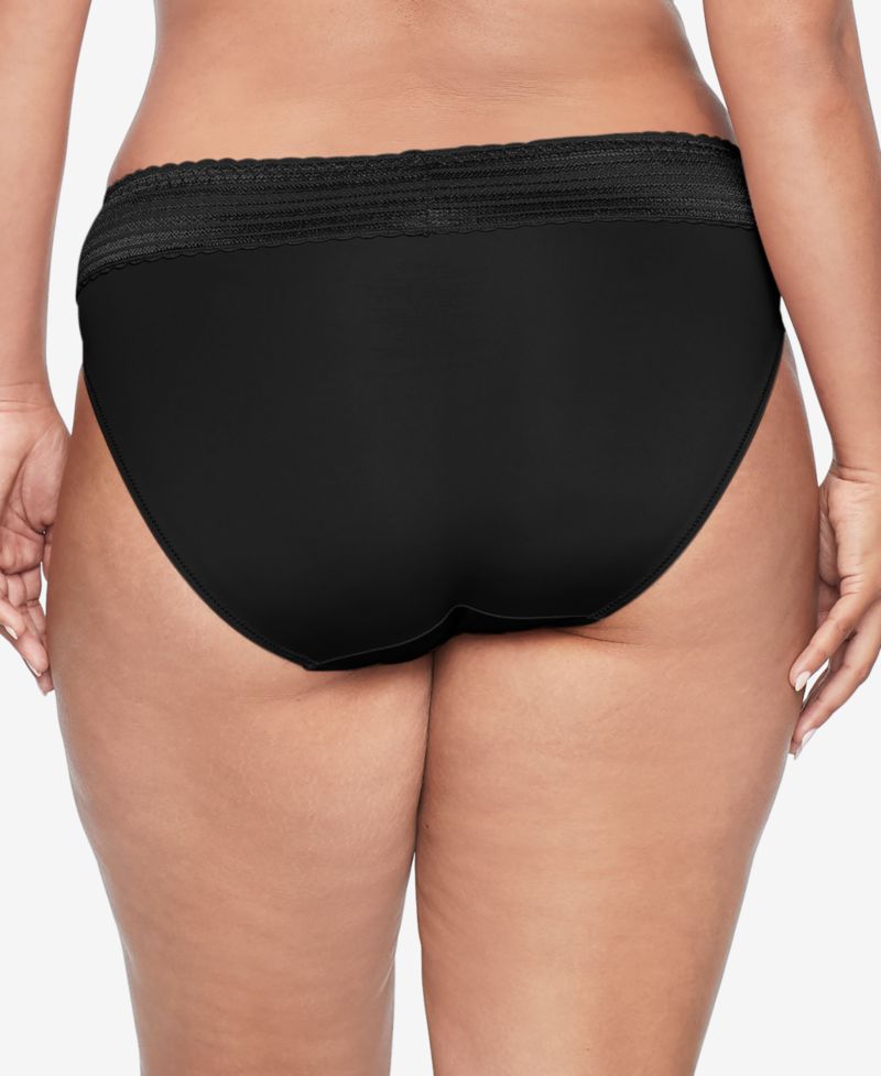 Women's No Pinching No Problems Dig-Free Comfort Waist with Lace Microfiber Hi-Cut 5109