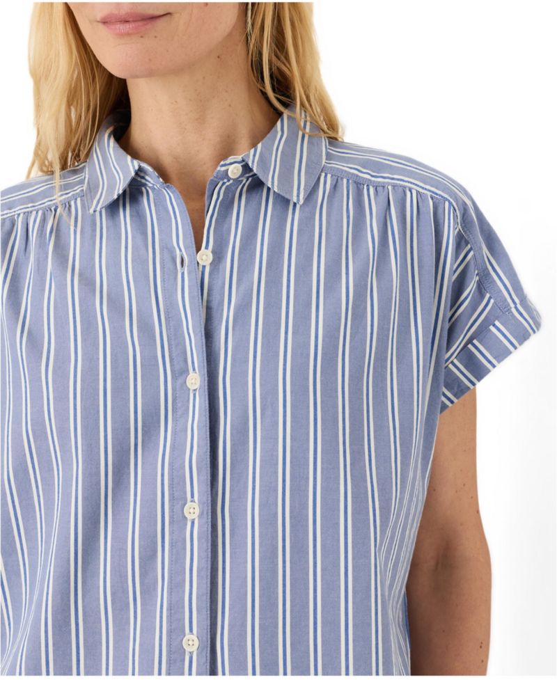 Women's All Day Poplin Shirred Shirt