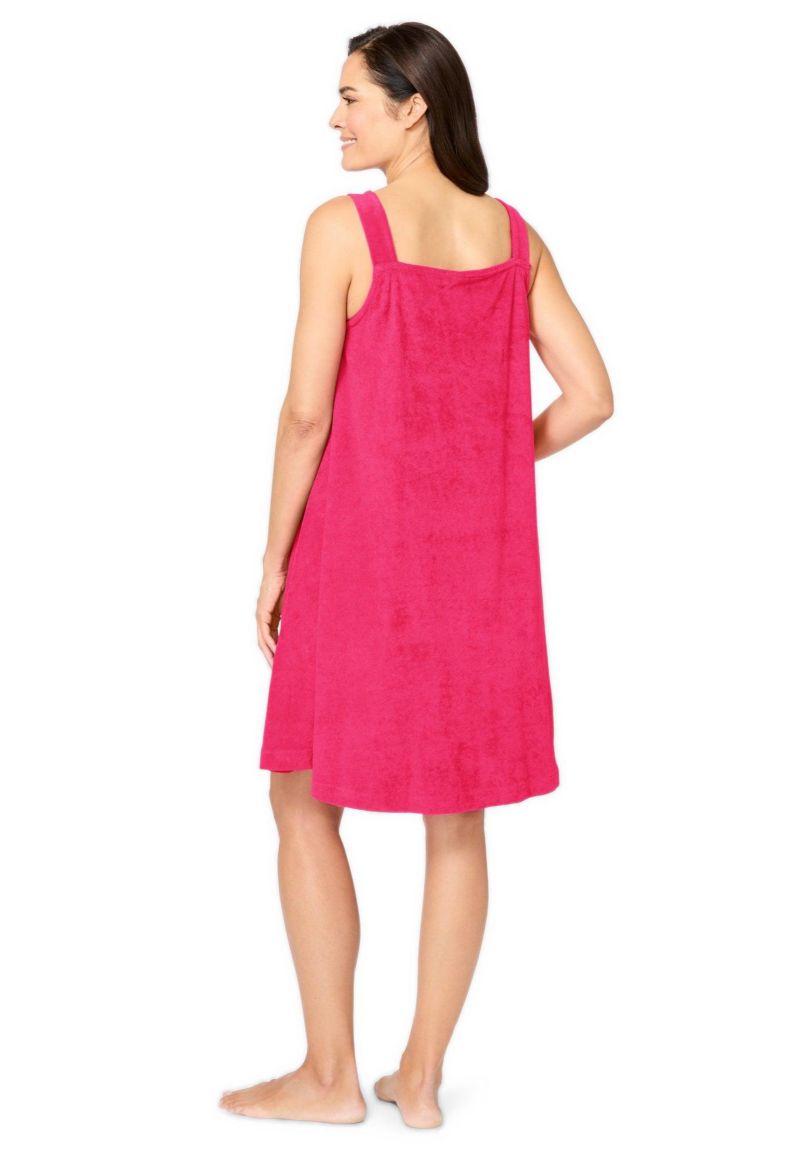Plus Size Dreams and Co. Sleeveless Terry Lounger