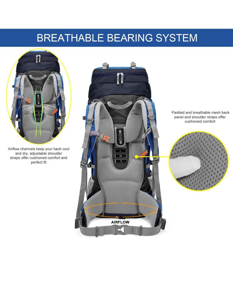 80 Liter Internal Frame Backpack for Man and Women Backpacking Hiking Backpack