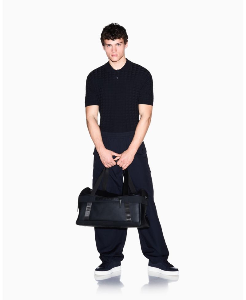 Men's Viscose Grid Polo Shirt