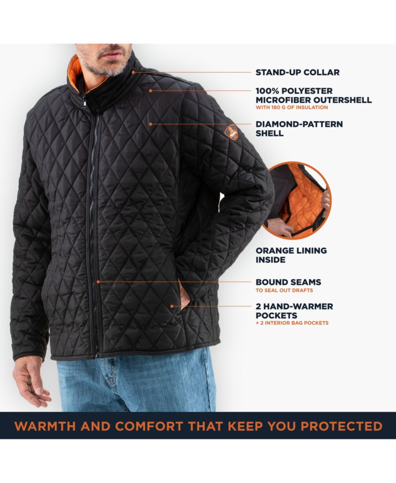 Men's Lightweight Diamond Quilted Jacket