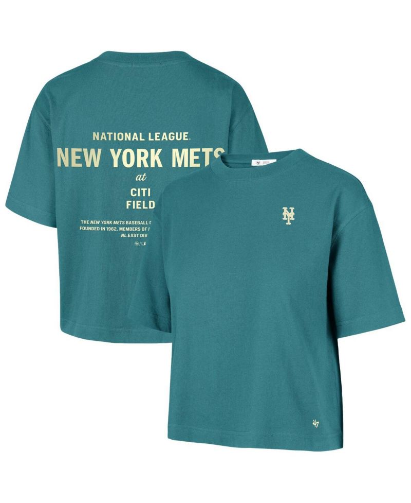 Women's Teal New York Mets Contemporary Basics Leon City T-Shirt