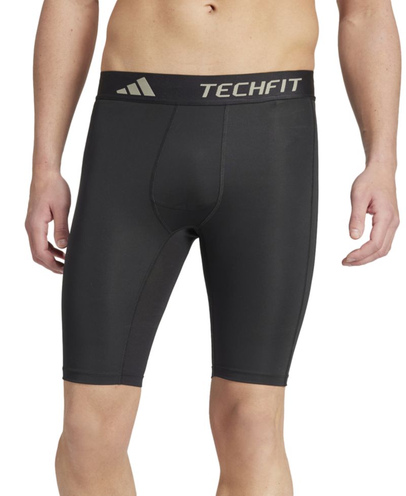 Men's Tech-Fit Logo Compression Regular-Fit Shorts