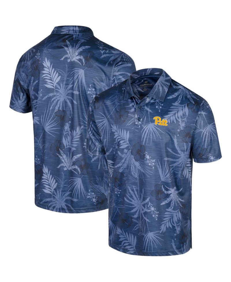 Men's Royal Pitt Panthers Palms Team Polo Shirt