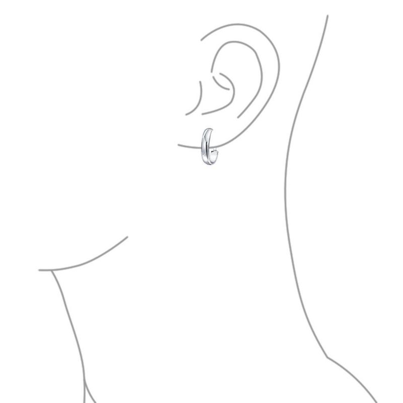Classic Basic Simple Lightweight Clip On Hoop Earrings Non Pierced Ears Gold Plated Sterling Silver .75 Diameter