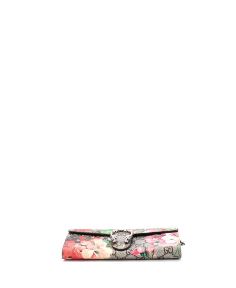 Dionysus Blooms-Print Chain Wallet, 7.5" W x 4" H x 1" D