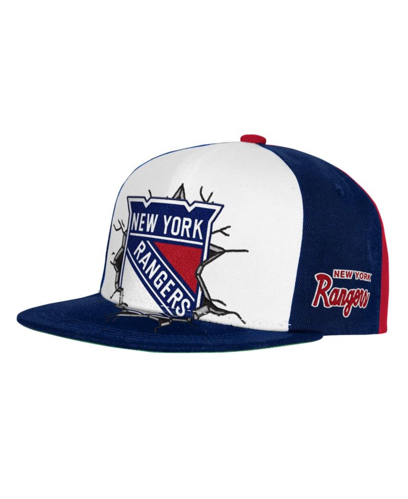 Big Boys and Girls Navy New York Rangers Mascot Snapback Hat