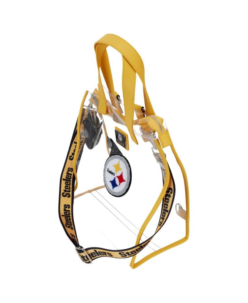 Pittsburgh Steelers Clear Convertible Backpack Tote Bag