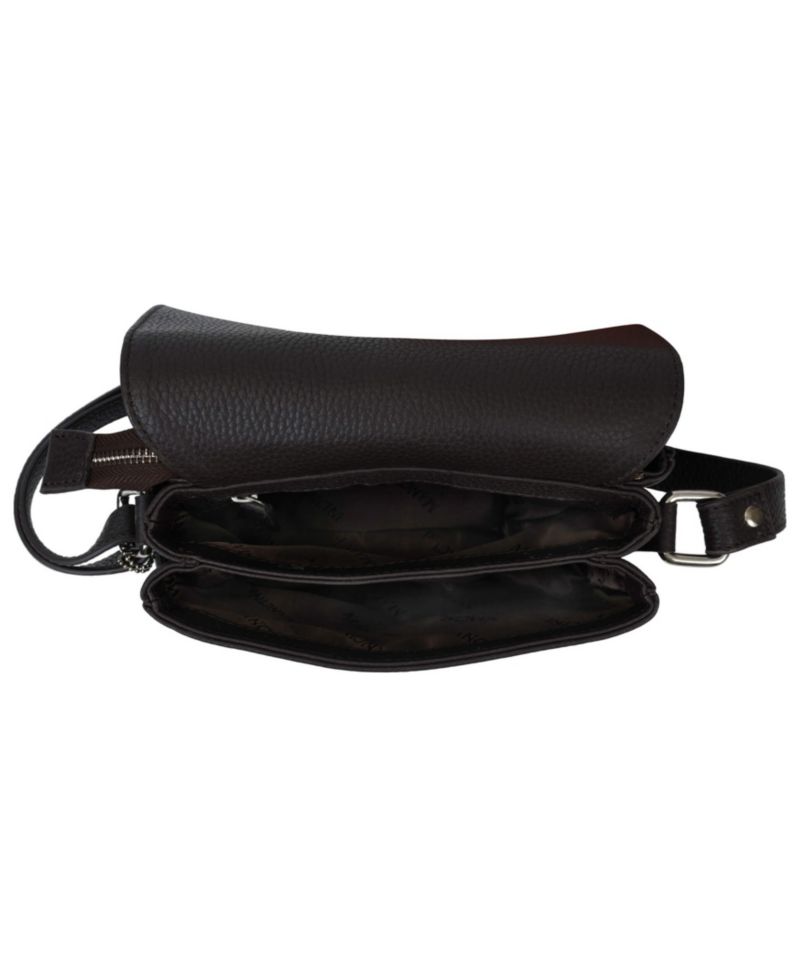 Pebble Leather Connie Crossbody Handbag