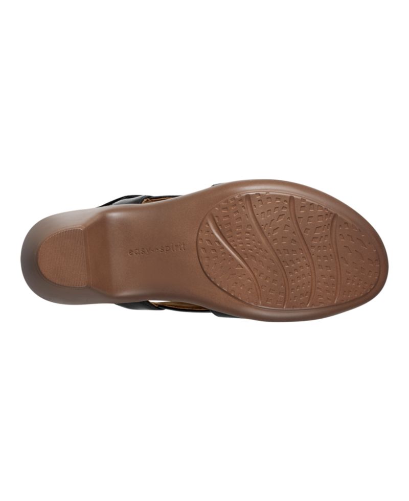Chantal Crisscross Low Heel Leather Sandals