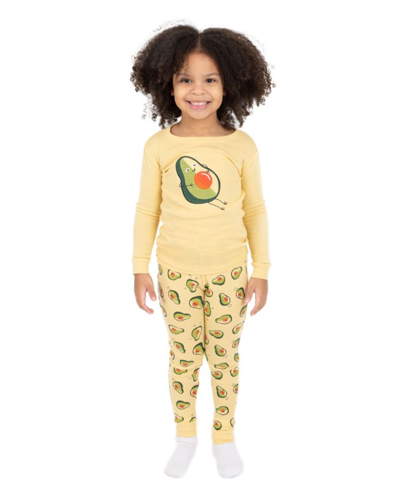 Toddler Girls Matching Family Two-Piece Cotton Long Sleeve Shirt and Pants Pajama Set