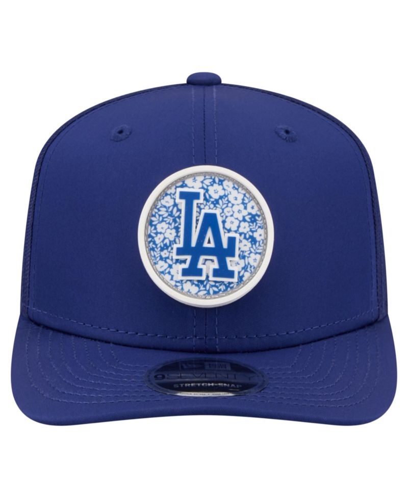 Men's Royal Los Angeles Dodgers Floral Patch 9SEVENTY Adjustable Hat