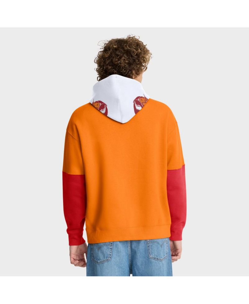 Men's Tan Tampa Bay Buccaneers Helmet Retro Pullover Hoodie