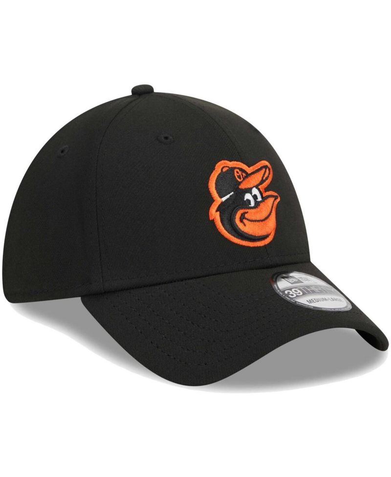 Men's Black Baltimore Orioles Logo 39THIRTY Flex Hat