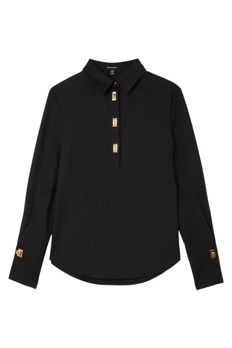 Women's Techno Cotton Gold Clasp Shirt