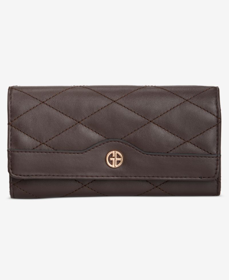 Quilted Receipt Manager Wallet