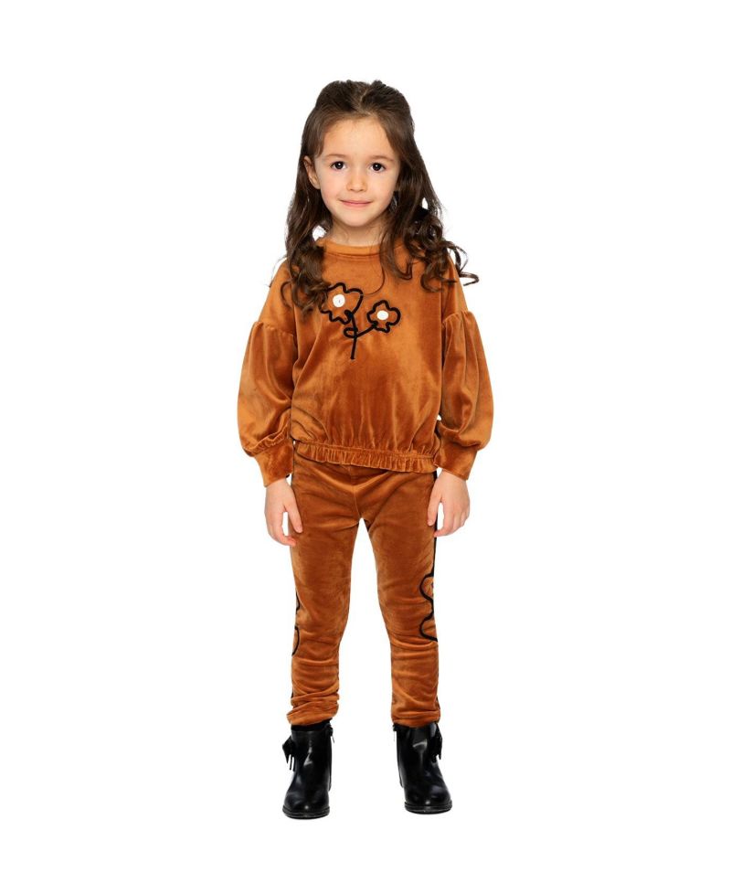 Little and Big Girl 6-14 Velvet Top
