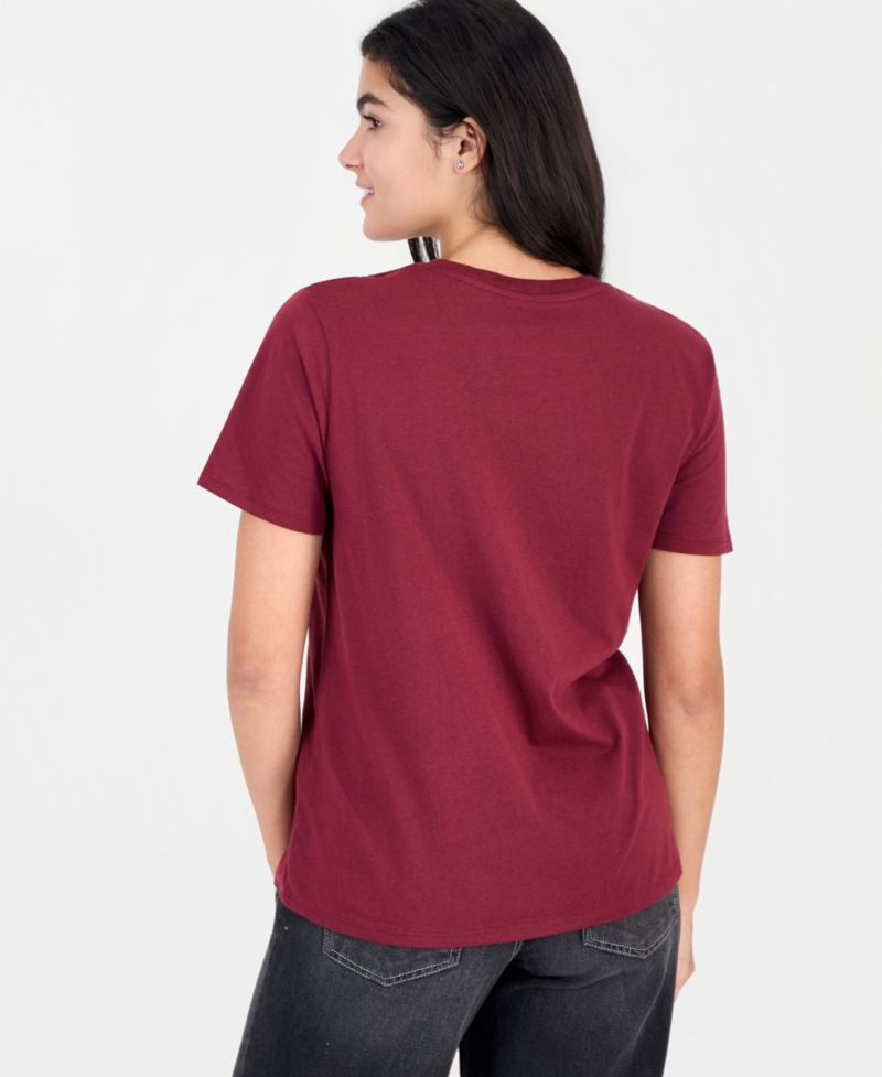 Juniors' Snoopy Logo T-Shirt