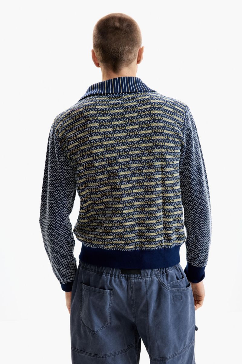Men's Retro zipper sweater