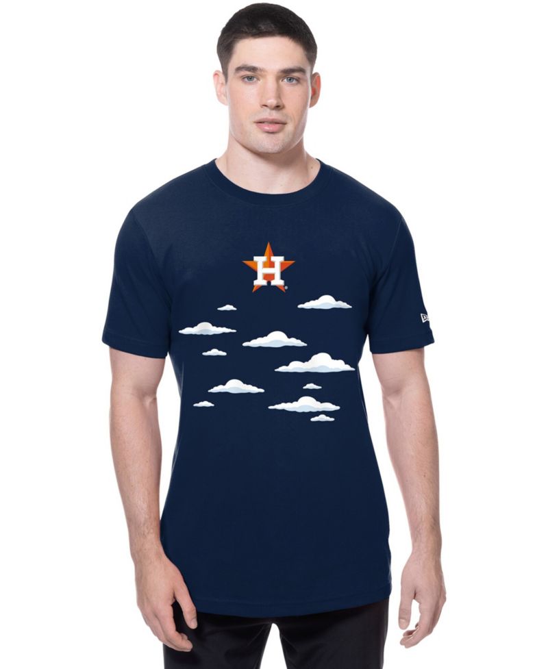 Men's Navy Houston Astros MLB x Simpsons 2026 Collab Clouds T-Shirt