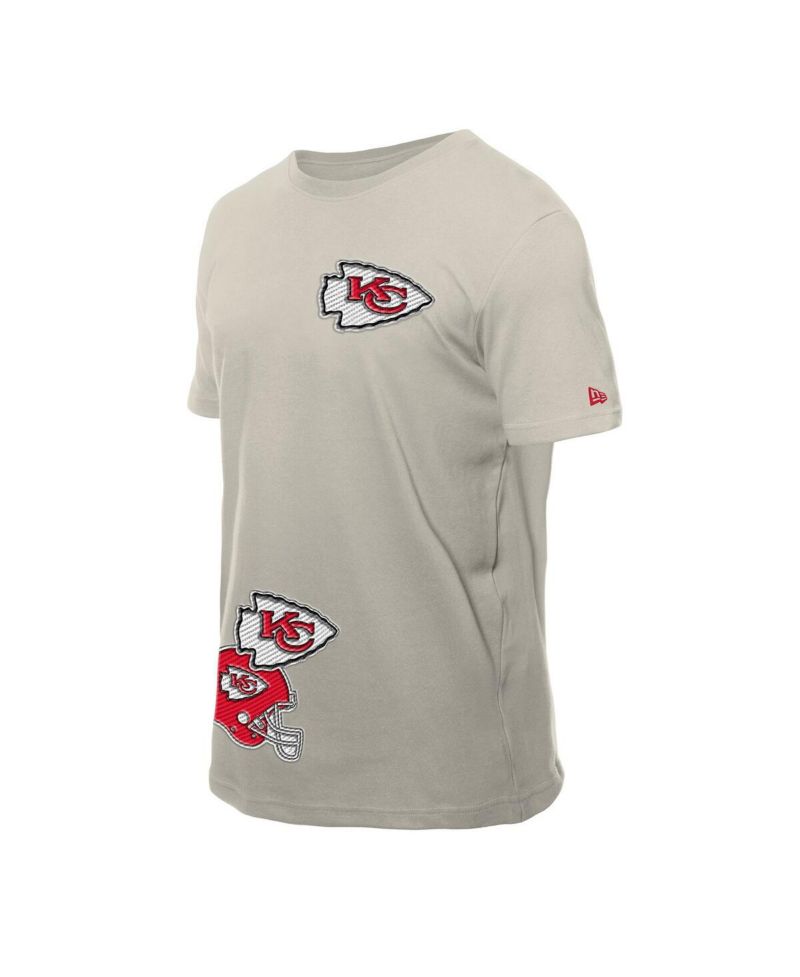 Men's Light Beige Kansas City Chiefs Multi Patch T-Shirt