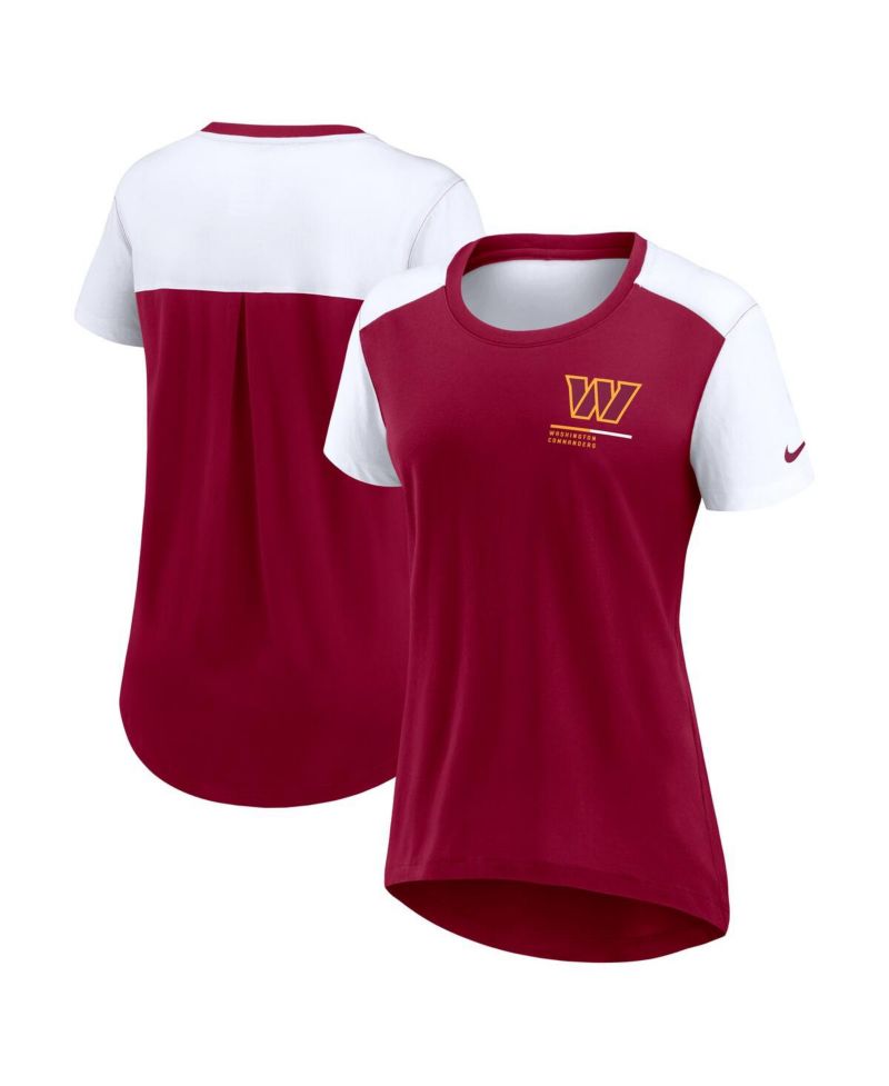 Women's Burgundy Washington Commanders Performance Fashion T-Shirt