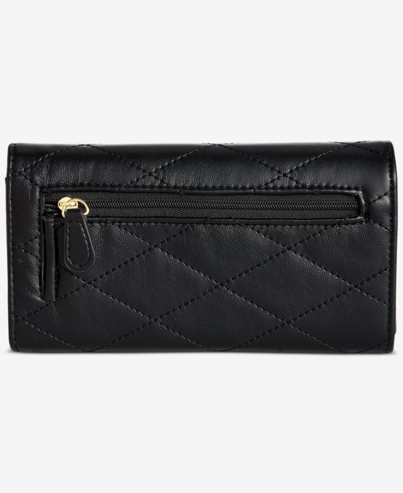 Quilted Receipt Manager Wallet