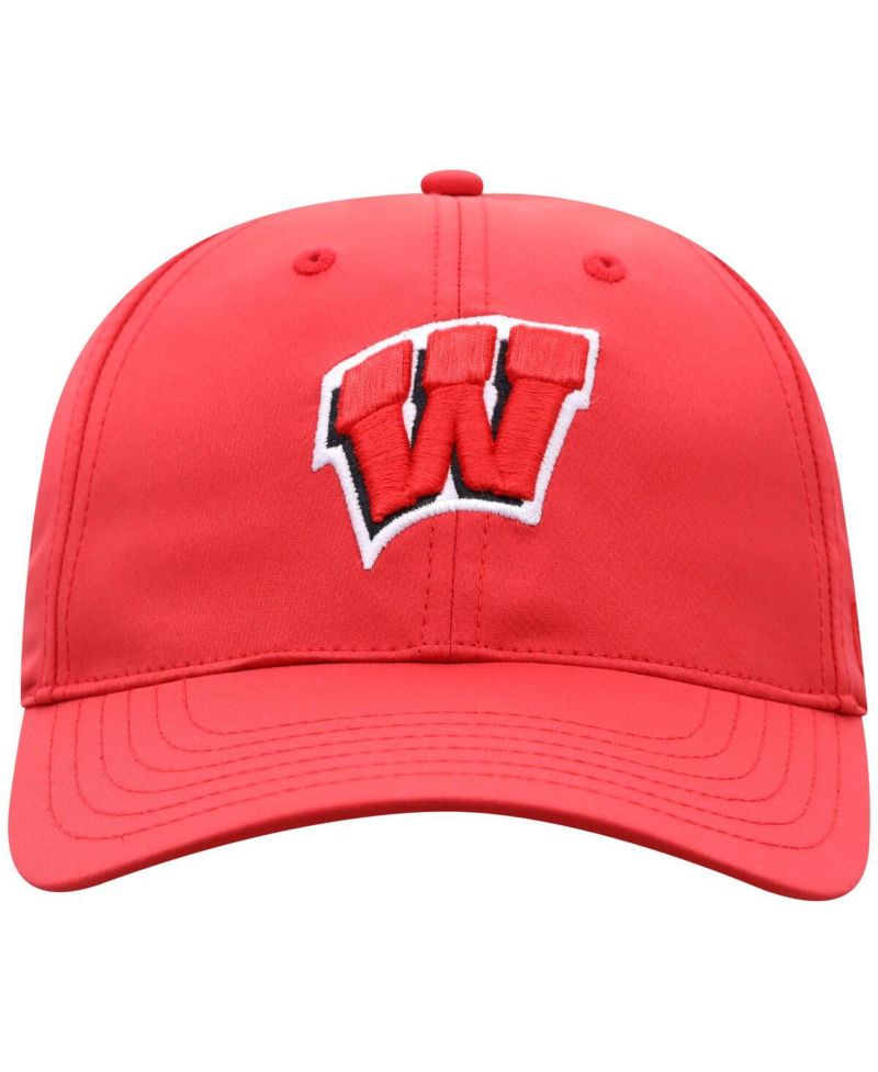 Men's Red Wisconsin Badgers Victory Trainer Adjustable Hat
