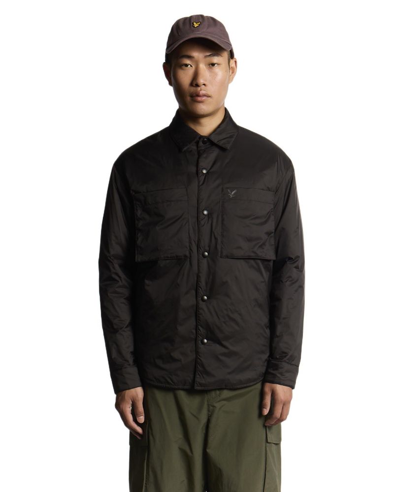 Men's Long Sleeve Collared Insulated Overshirt