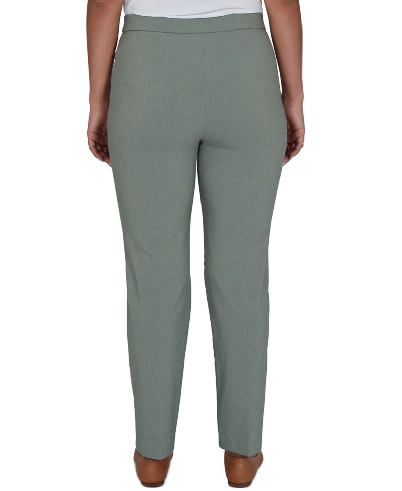 Petite Provence Millennium Pull-On Flat-Front Mid-Rise Pants, 26.75" Inseam