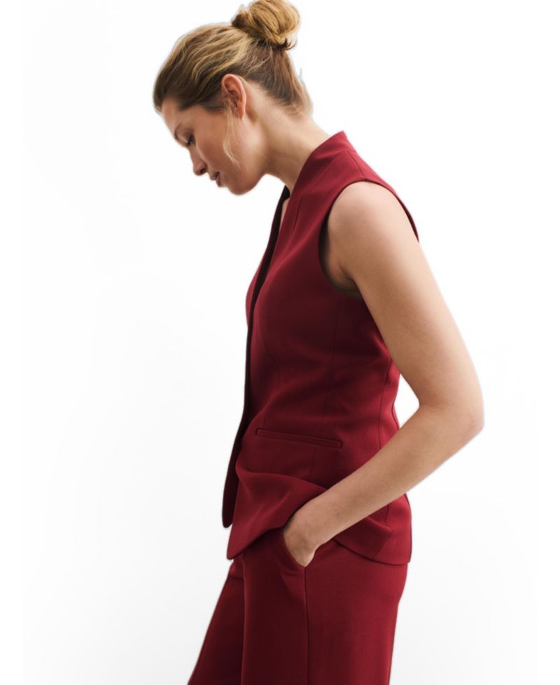 Women's Tailored Longline Hartley V-Neck Waistcoat