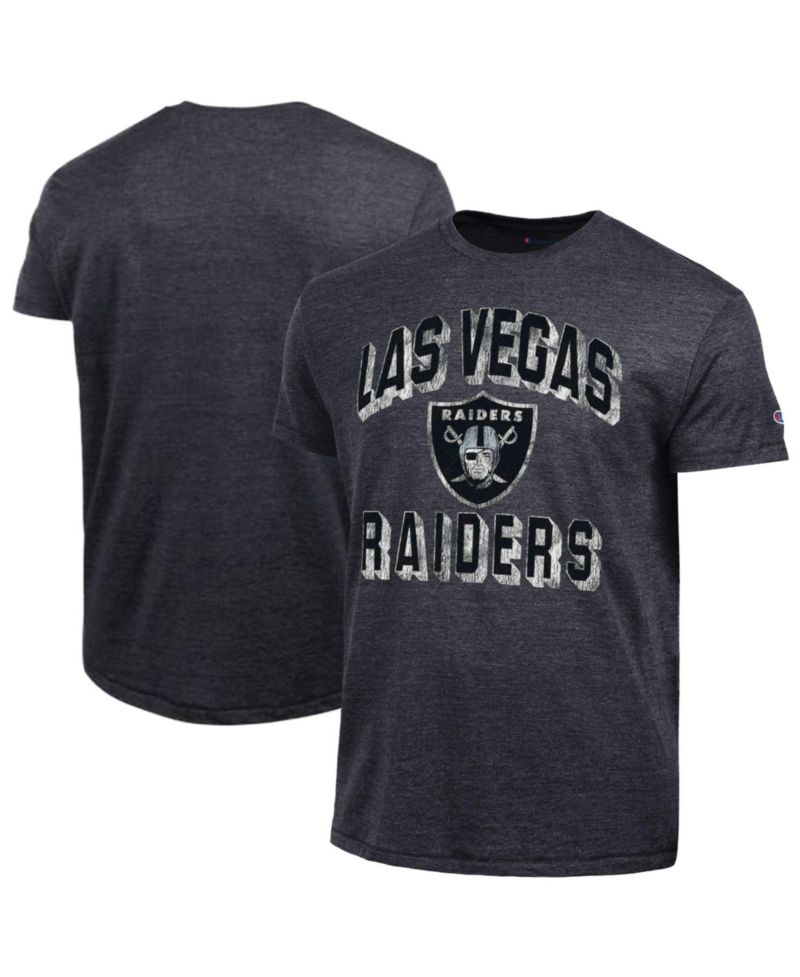 Men's Heather Black Las Vegas Raiders Ultimate Tri-Blend T-Shirt