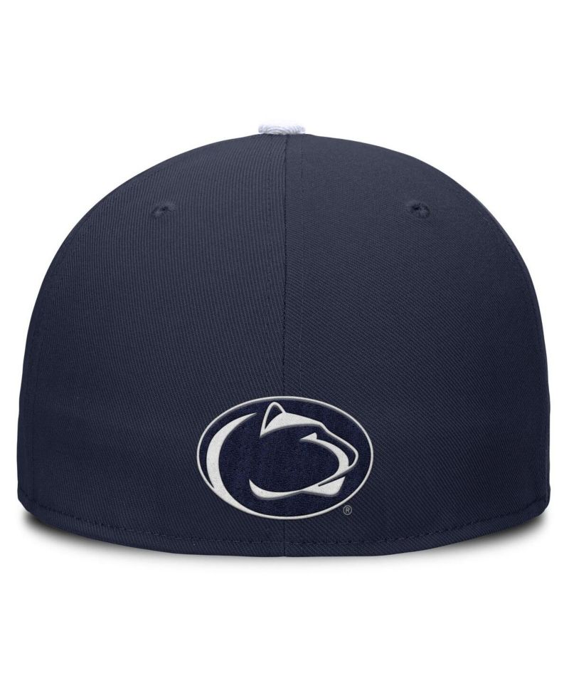 Men's Navy/White Penn State Nittany Lions Two-Tone Primetime Performance Fitted Hat