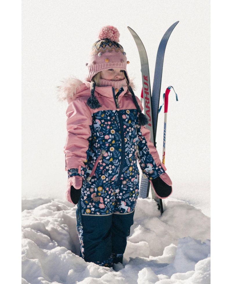 Little Girls ( 6 to 8 ) One Piece Discover Snowsuit Unicorn Print