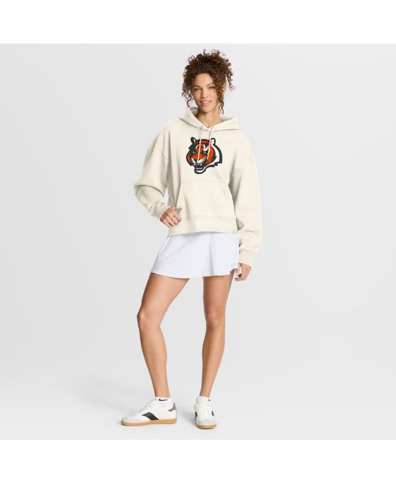 Women's Cream Cincinnati Bengals Dove Legacy Pullover Hoodie