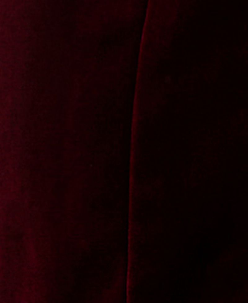 Juniors' Notch-Lapel Tuxedo-Style Velvet Dress