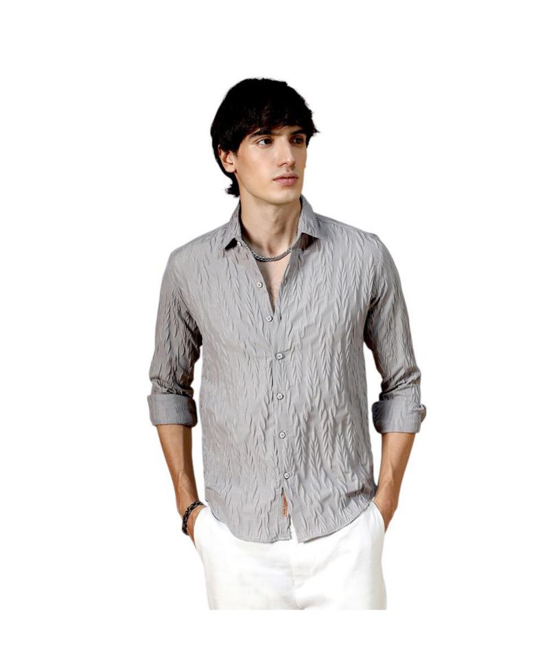 Men's Grain-Textured Shirt