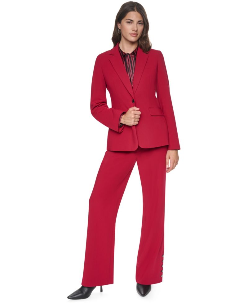 Petite Lined 1-Button Blazer