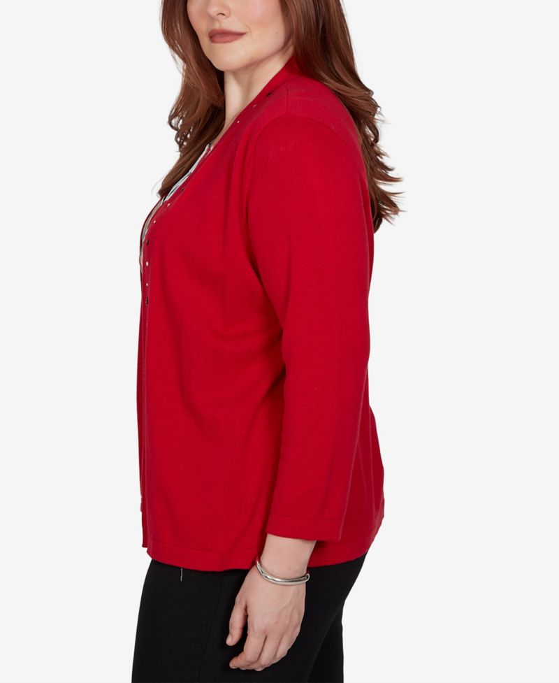 Women's Shawl Collar 3/4-Sleeve Cardigan