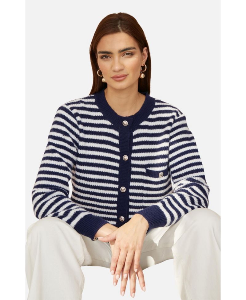 Women's Long Sleeve Knit Relaxed Fit Cardigan