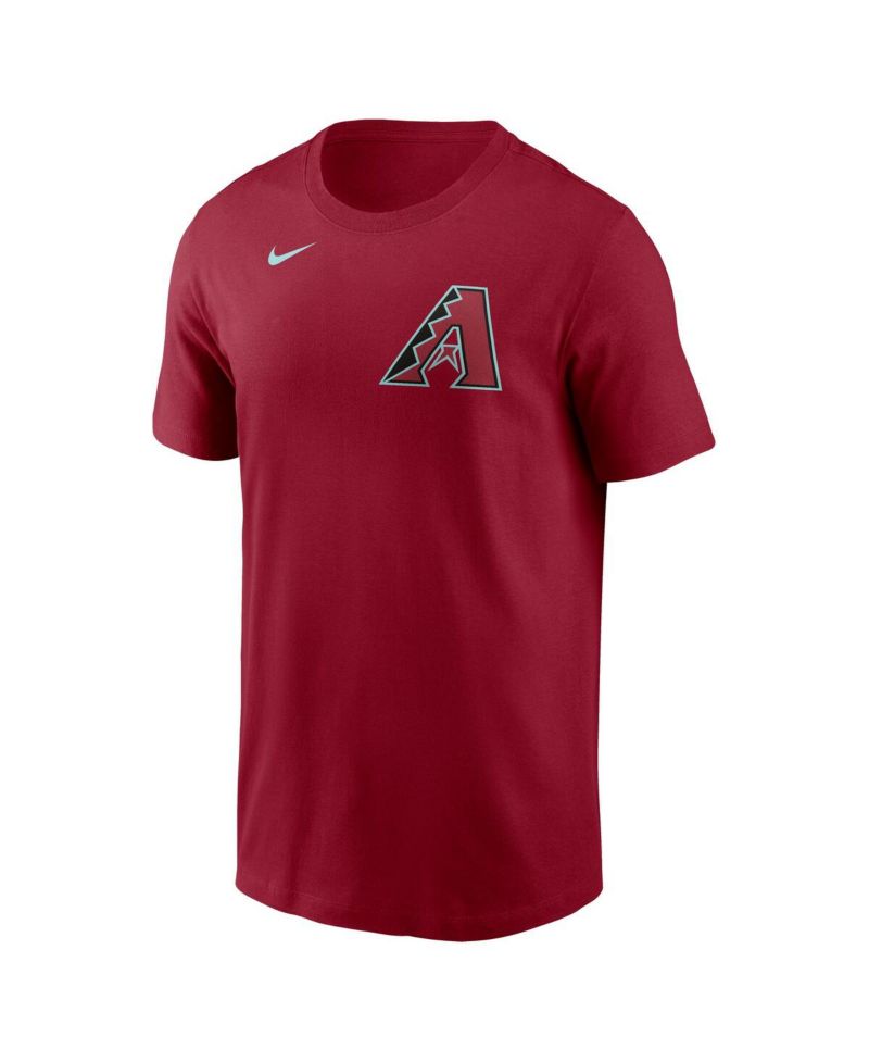Men's Ketel Marte Red Arizona Diamondbacks Fuse Name & Number T-Shirt