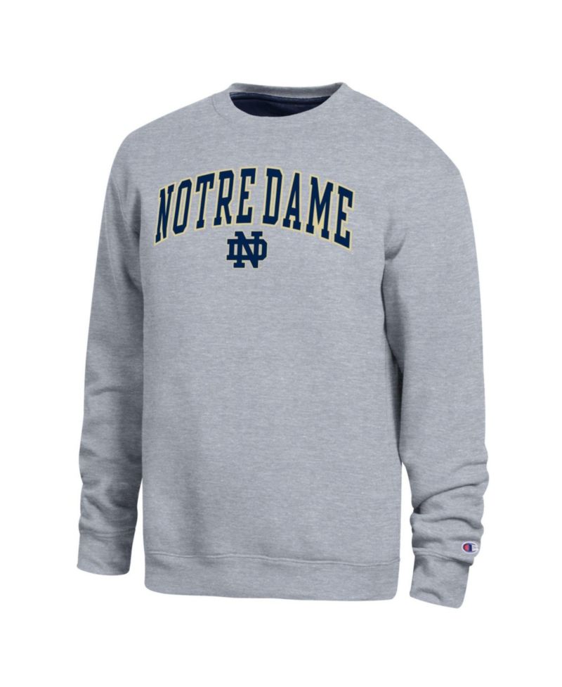 Men's Heather Gray Notre Dame Fighting Irish Arch Sweatshirt