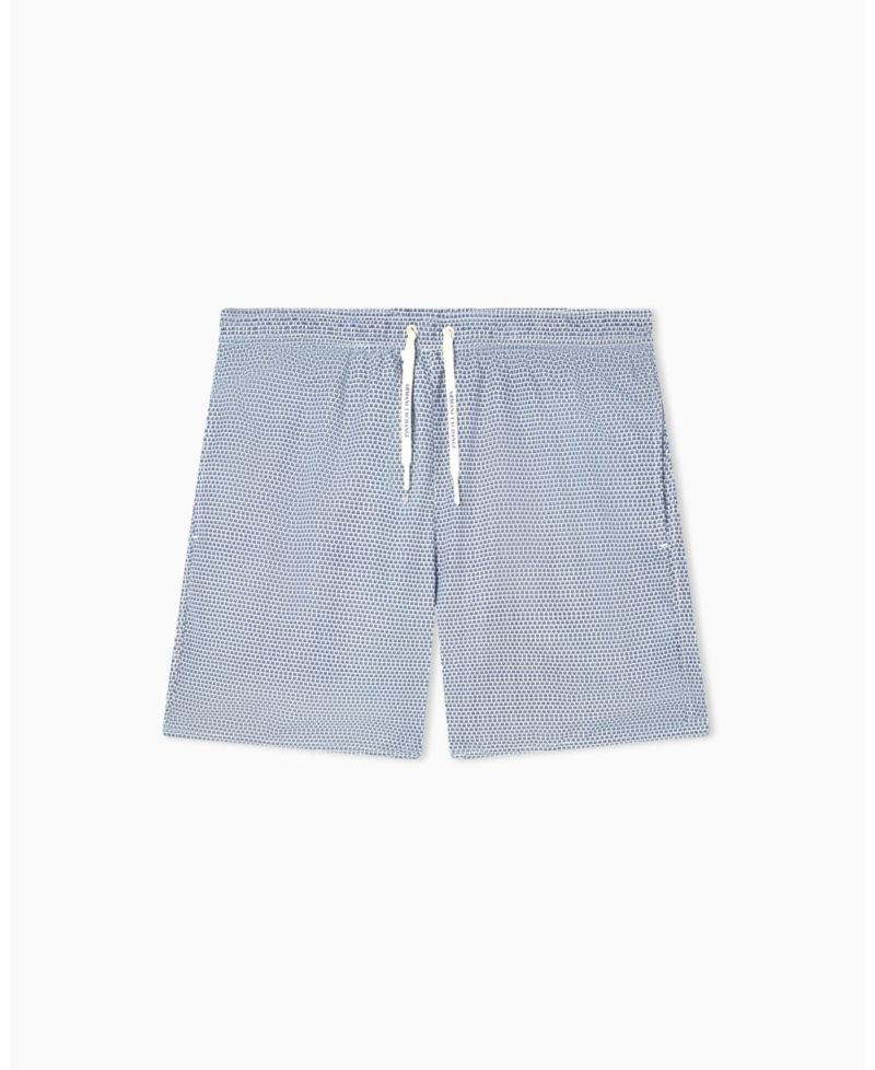 Men's Allover Mini Logo Swim Trunk