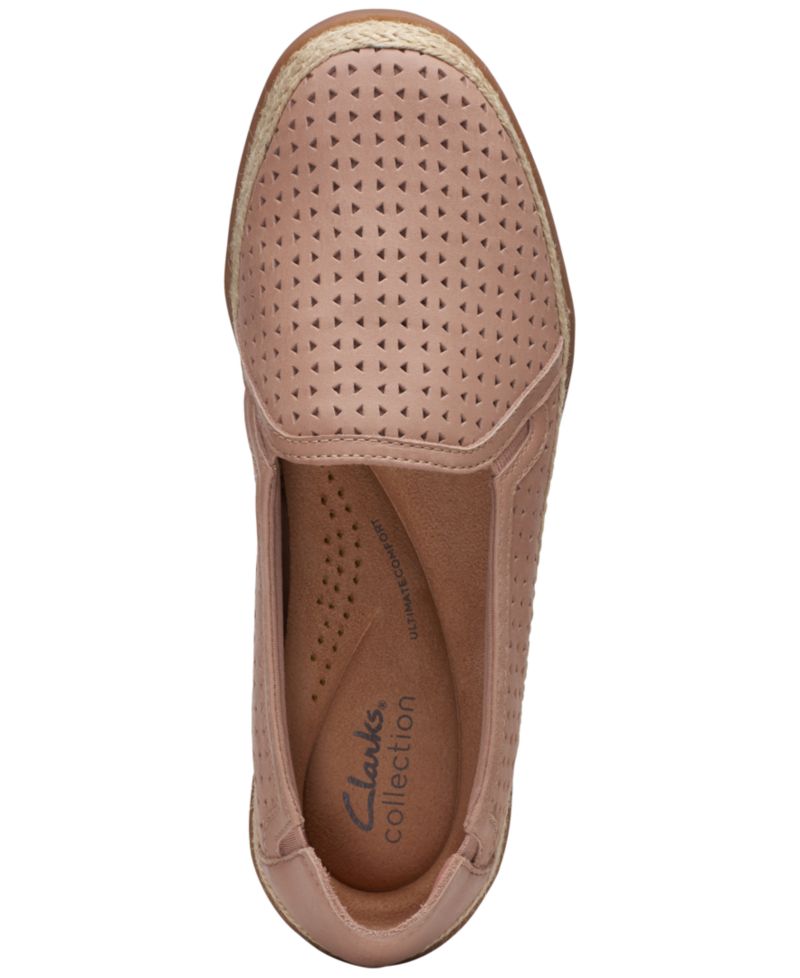 Slip-On Espadrille Leather Flats