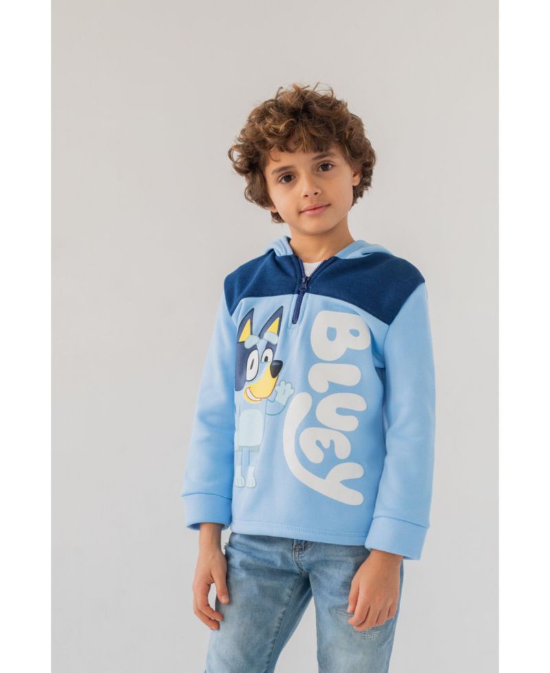 Bingo Fleece Half Zip Hoodie Toddler| Child Boys
