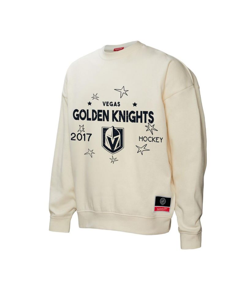 Women's Cream Vegas Golden Knights Logo 3.0 Pullover Sweatshirt